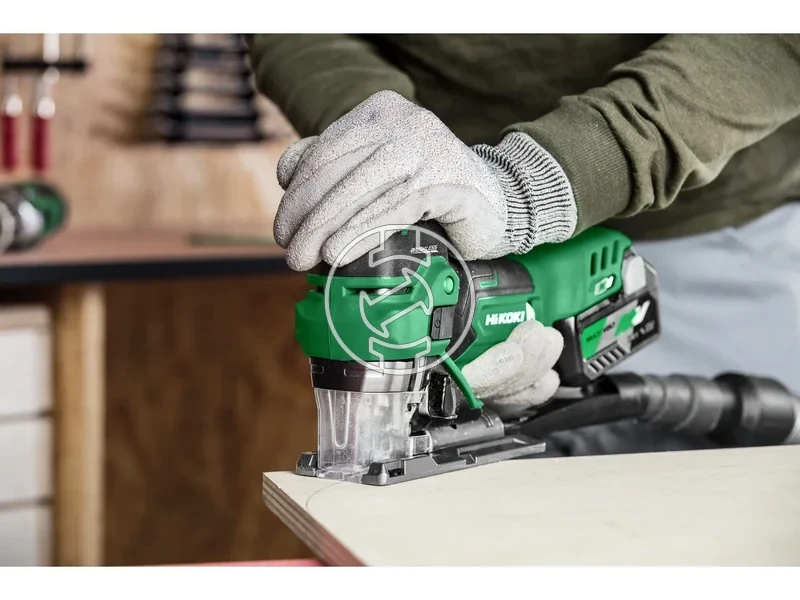 Kép: Akkus szurofuresz 3 fokozatban allithato elotolas Fa 160mm lagyacel 10mm INOX 32mm koriv 25mm Max. vagasi szog 45Uresjarati loketszam 800 - 3500min 27Kg.webp