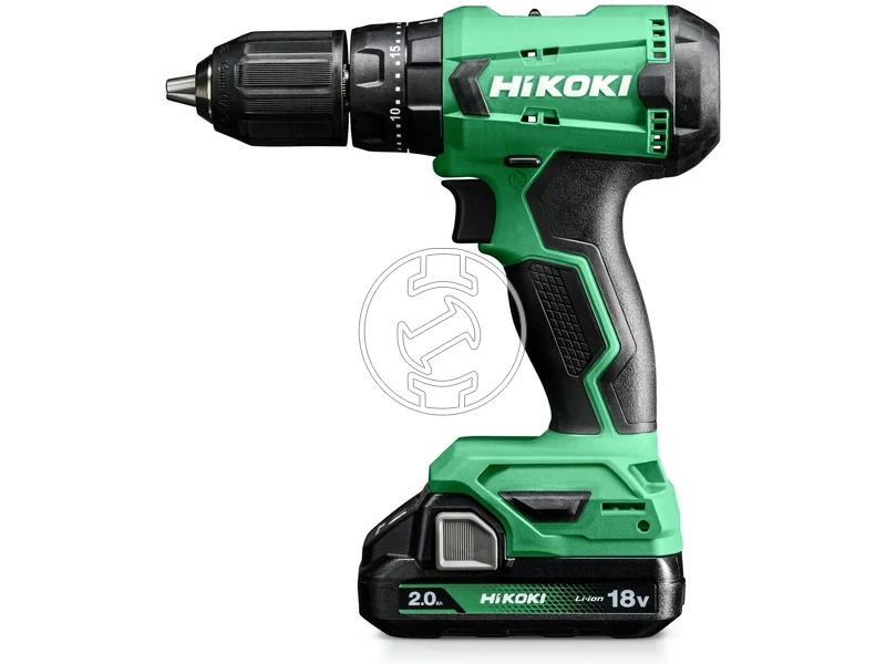 Kép: Akkus utvefuro-csavarozo 2 sebesseg LED vilagitas 2Ah akku toltes kijelzo 50Nm 2 Kg Koffer.webp