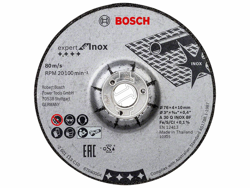 Bosch Expert for Inox A 30 Q 76 x 4 x 10 mm 2 db csiszolótárcsa