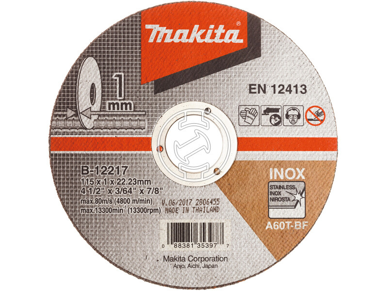 Makita vágókorong B-12217