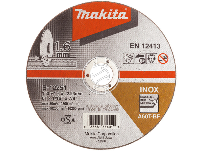 Makita vágókorong B-12251