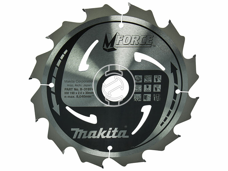 Makita Mforce körfűrészlap fához 190x30mm Z12