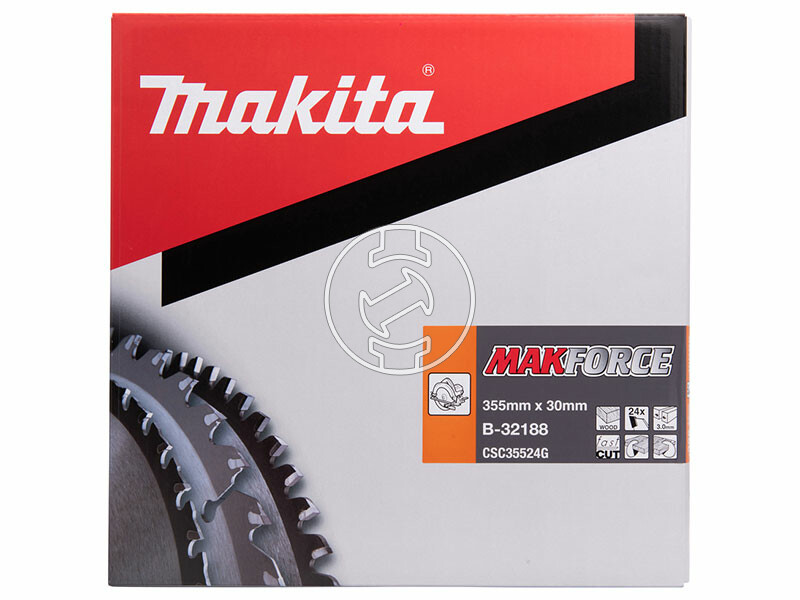 Makita Makforce körfűrészlap fához 355x30mm Z24