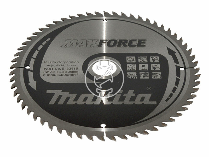 Makita Makforce körfűrészlap fához 235x30mm Z60