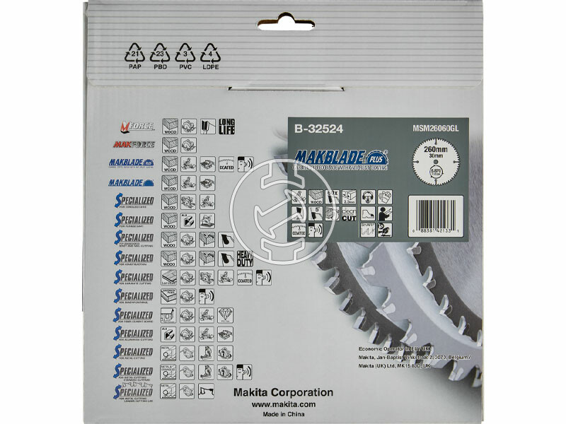 Makita Makblade Plus körfűrészlap 260 x 30 mm Z60