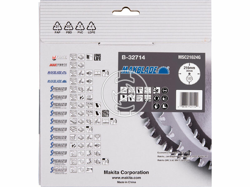 Makita Makblade körfűrészlap 260 x 30 mm Z40