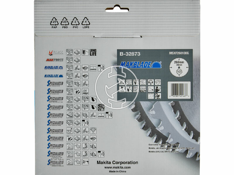 Makita Makblade körfűrészlap 260 x 30 mm Z100