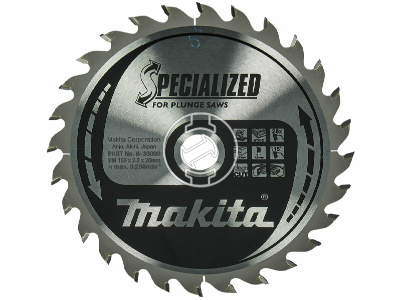 Makita körfűrészlap 165 x 20 mm Z28