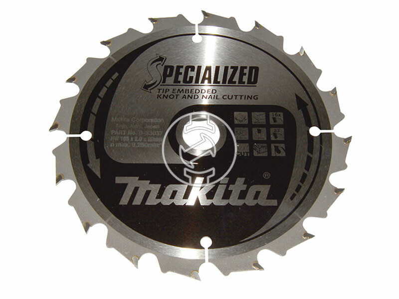 Makita körfűrészlap fához 165x20mm Z16