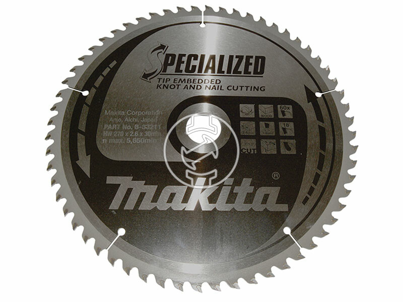 Makita körfűrészlap fához 270x30mm Z60