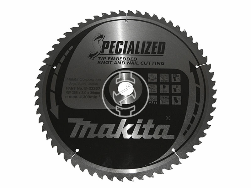 Makita körfűrészlap fához 355x30mm Z60