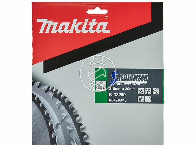 Makita körfűrészlap alumíniumhoz 216x30mm Z64 ALU