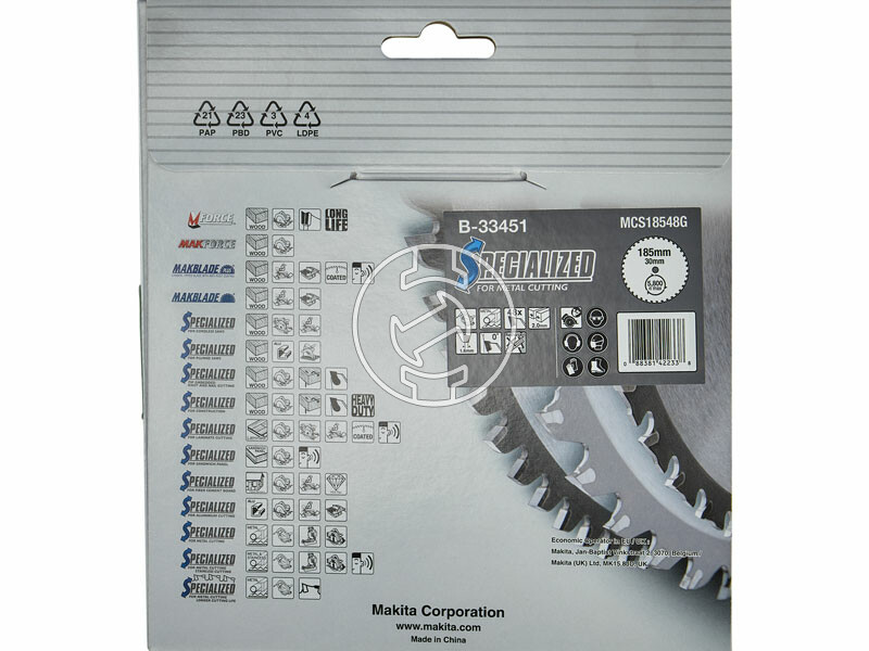 Makita For Metal körfűrészlap 185 x 30 mm Z48