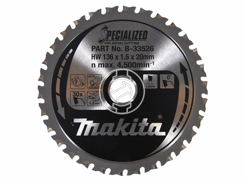 Makita körfűrészlap fémhez 136x20mm Z30