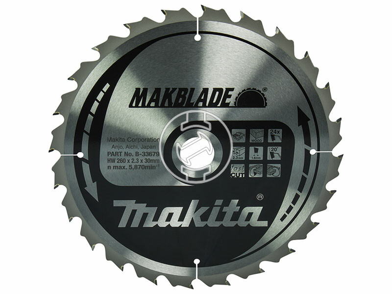 Makita Makblade körfűrészlap fához 260x30mm Z24