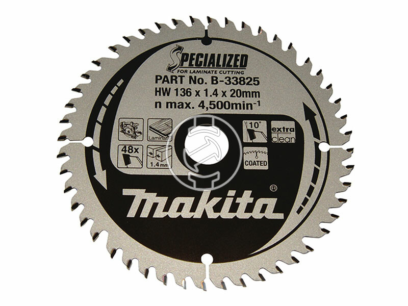 Makita körfűrészlap lamináltpadlóhoz 136x20 Z48