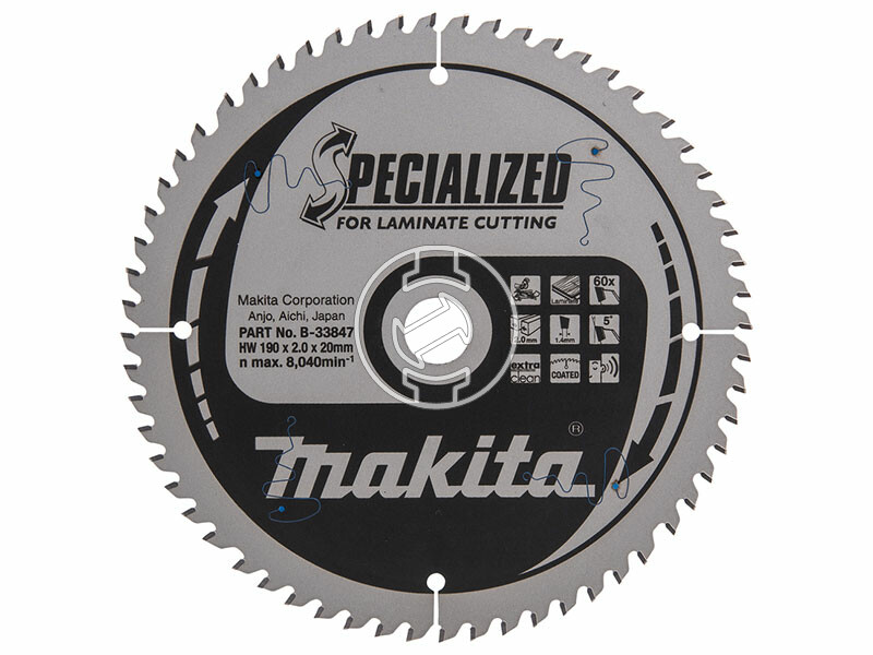 Makita körfűrészlap lamináltpadlóhoz 190x20 Z60