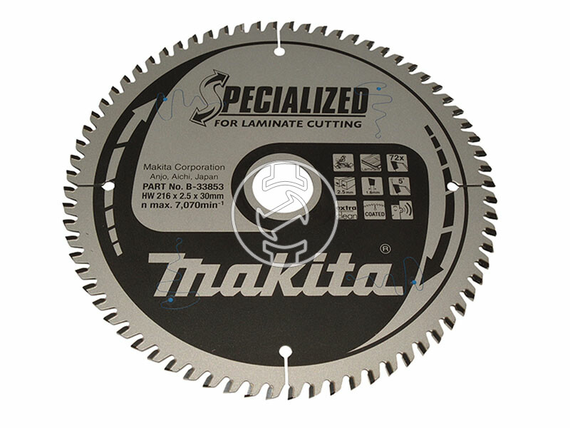 Makita körfűrészlap lamináltpadlóhoz 216x30 Z72