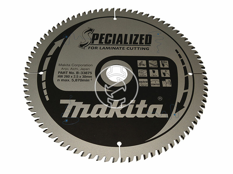 Makita körfűrészlap lamináltpadlóhoz 260x30 Z84