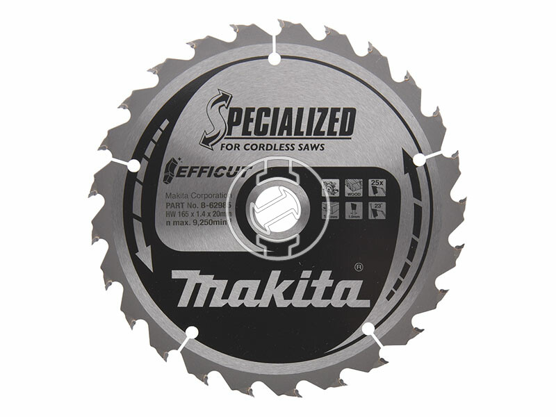 Makita EFFICUT körfűrészlap fához 165x20mm Z25 FA
