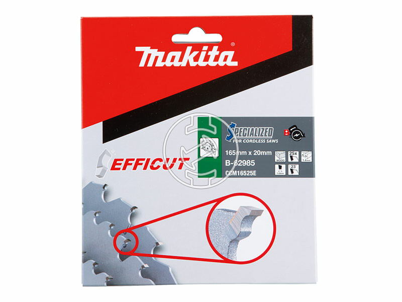 Makita EFFICUT körfűrészlap fához 165x20mm Z25 FA