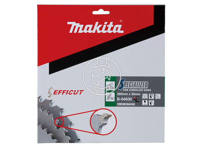 Makita EFFICUT körfűrészlap fához 260x30mm Z45 FA