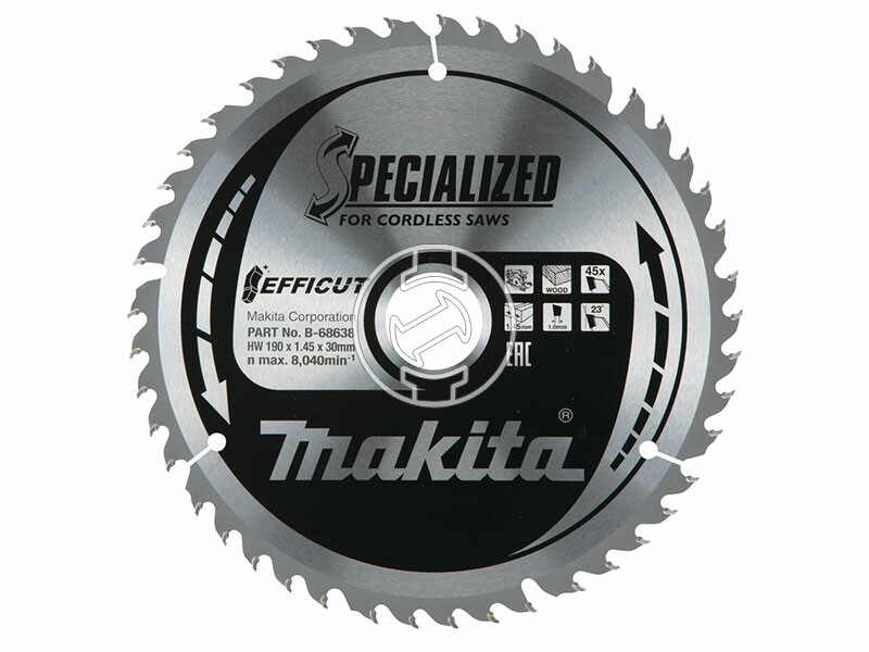Makita EFFICUT körfűrészlap fához 190x30mm Z45 FA