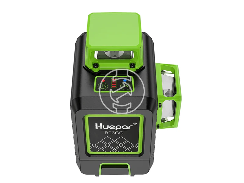 Huepar B03CG zöld vonallézer Hatósugár jelfogóval: 0 - 60 m