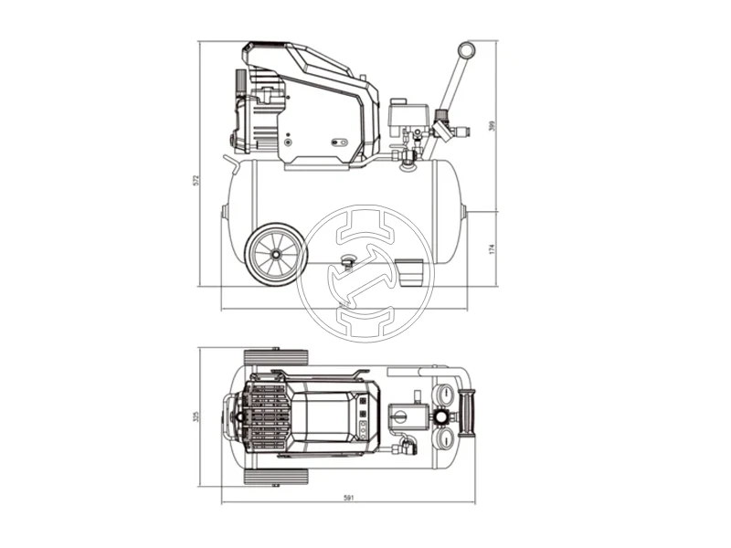 Metabo Basic 200-24 elektromos dugattyús kompresszor