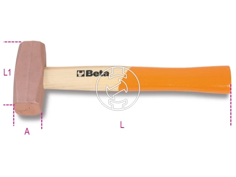 Kép: Beta 1385 400 g Bronzkalapacs fanyellel_0.webp