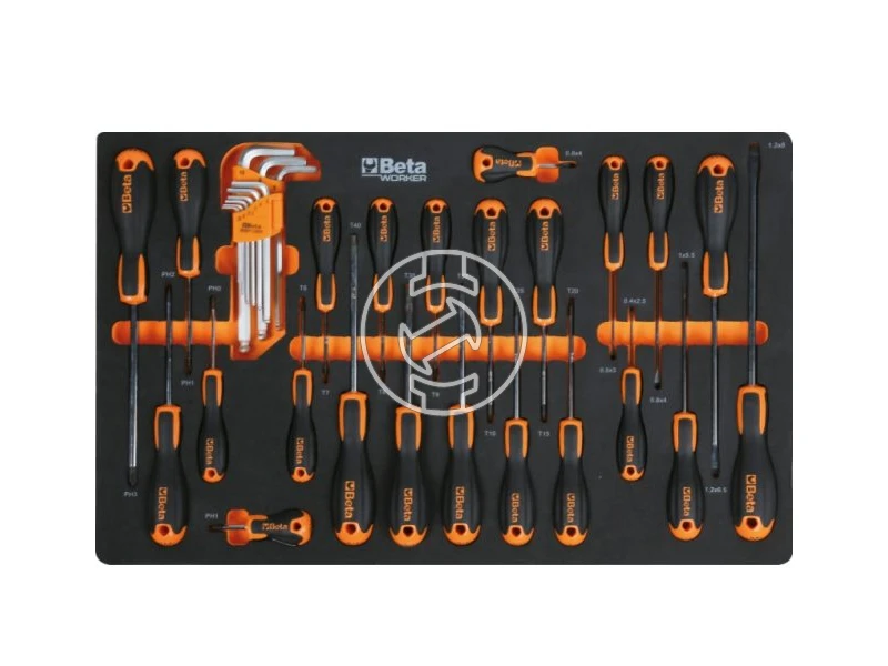 Beta Worker 2400S szerszámos kocsi 7 fiókos, 262 darabos, szürke