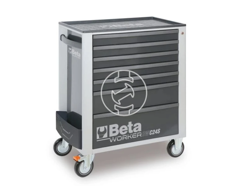 Beta Worker 2400S szerszámos kocsi 7 fiókos, 262 darabos, szürke