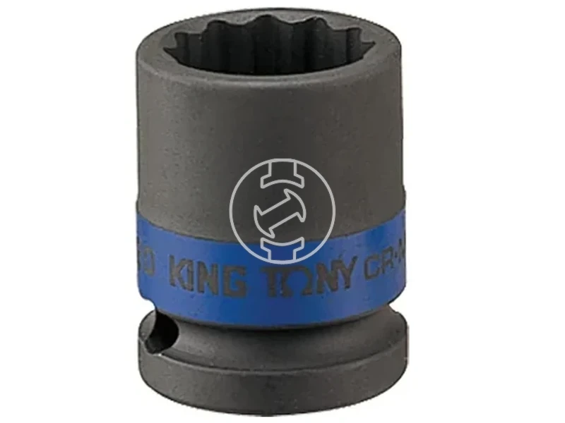 King Tony Rövid gépi dugókulcs 17 mm x 38 mm | 1/2 inch
