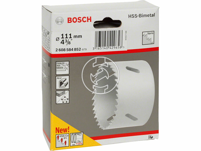 Bimetál lyukfűrész 111 mm