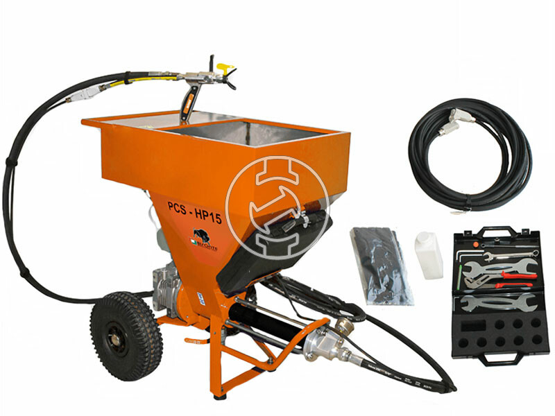 BISONTE PCS-HP15 airless glett és festékszóró gép keverőtartállyal