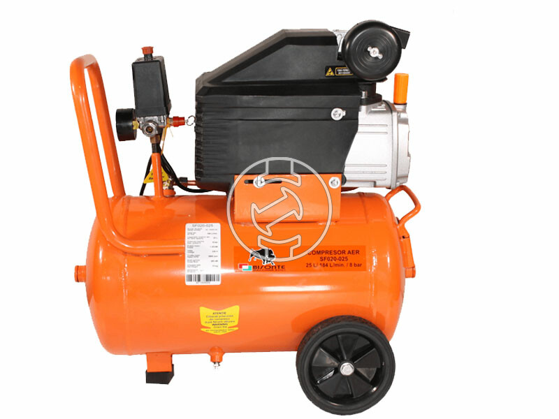 Bisonte SC020-025 direktmeghajtású, olajkenésű kompresszor