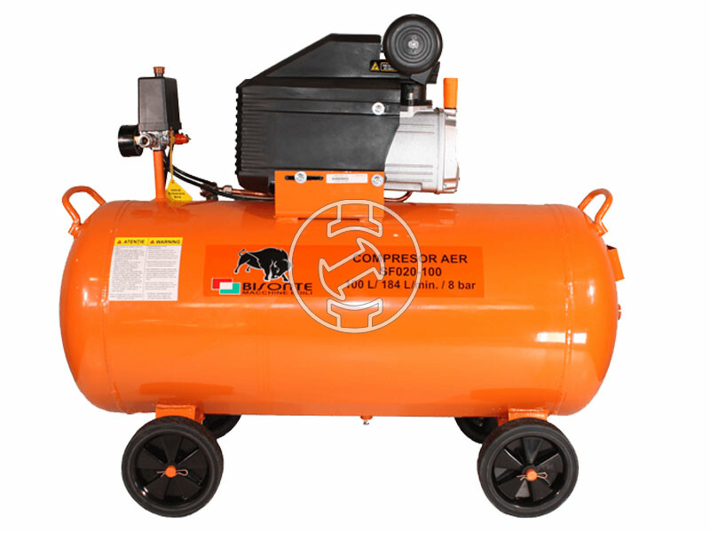 Bisonte SC020-100 direktmeghajtású, olajkenésű kompresszor