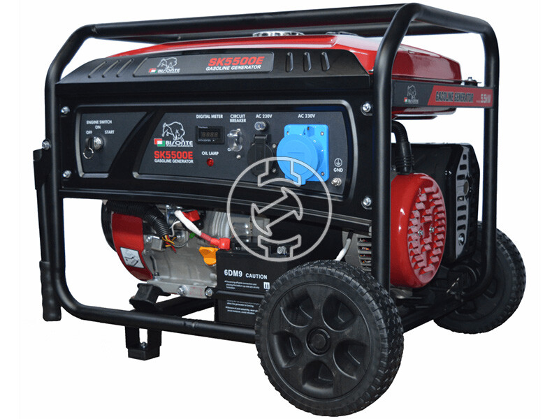 Bisonte SK5500E benzines egyfázisú aggregátor