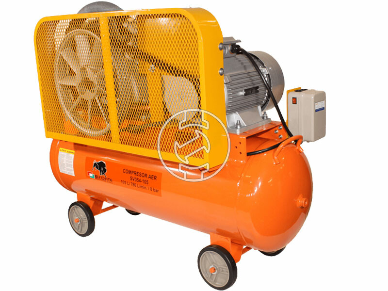 Bisonte SV054-105 ékszíjmeghajtású olajkenésű kompresszor (400V)