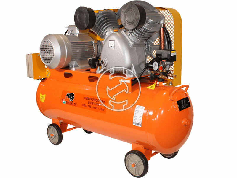 Bisonte SV054-105 ékszíjmeghajtású olajkenésű kompresszor (400V)