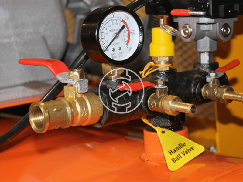 Bisonte SW102-170 ékszíjmeghajtású olajkenésű kompresszor (400V)