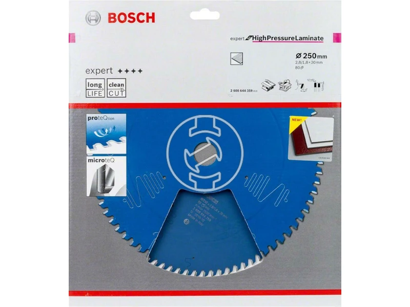 Bosch Expert körfűrészlap 250 x 30 mm I fogszám: 80 db