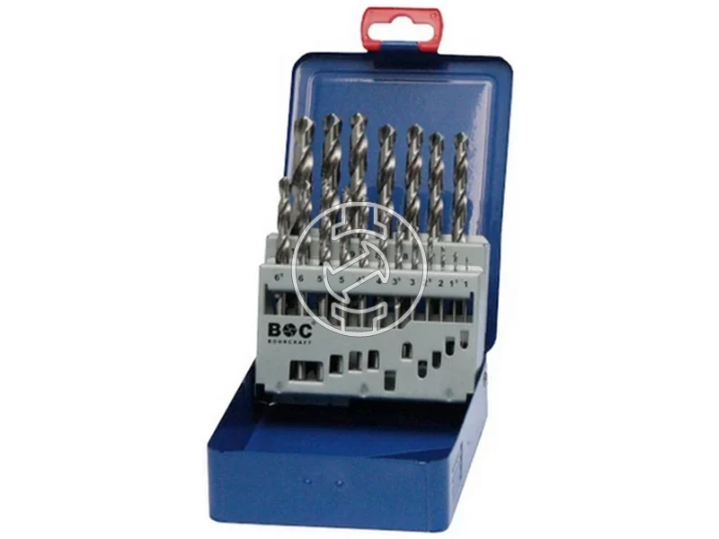 Kép: BOHRCRAFT csigafuro keszlet HSS-G 19r. 10-10005 MG10 Metal-Box_1.webp