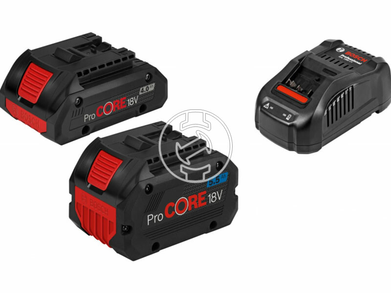 Bosch 1 x ProCORE 18V 4,0Ah + 1 x ProCORE 18V 5,5Ah + GAL 1880 CV akkumulátor és töltő szett