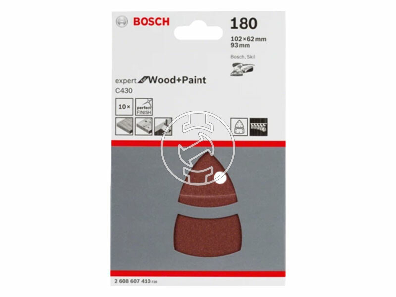 Bosch 102x62 p180 csiszolópapír