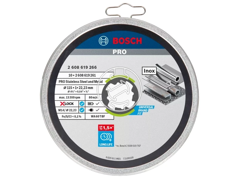 Bosch 115 x 22,23 x 1 mm vágókorong