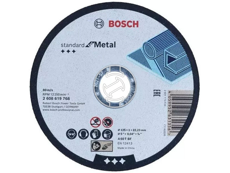 Bosch 125 mm vágókorong vödör kiszerelésben 100 db