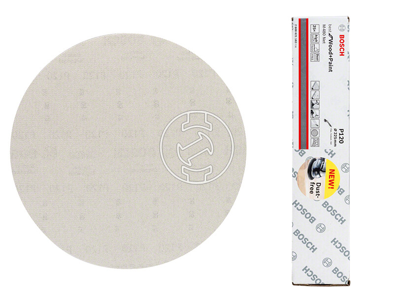 Bosch 225 mm 120 tépőzáras excentercsiszolópapír 25 db