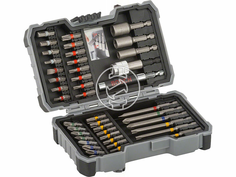 Bosch 43 db-os bit-és dugókulcs készlet