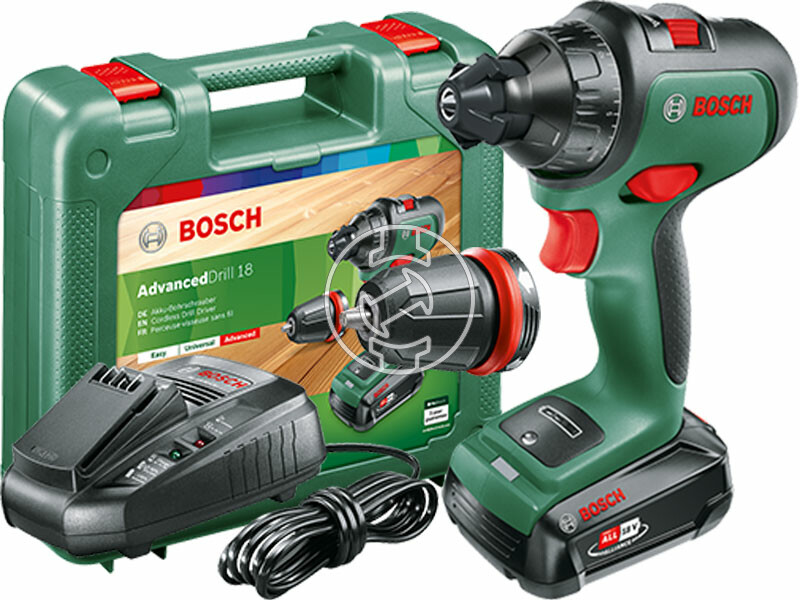 Bosch AdvancedDrill 18 akkus fúrócsavarozó tokmányos